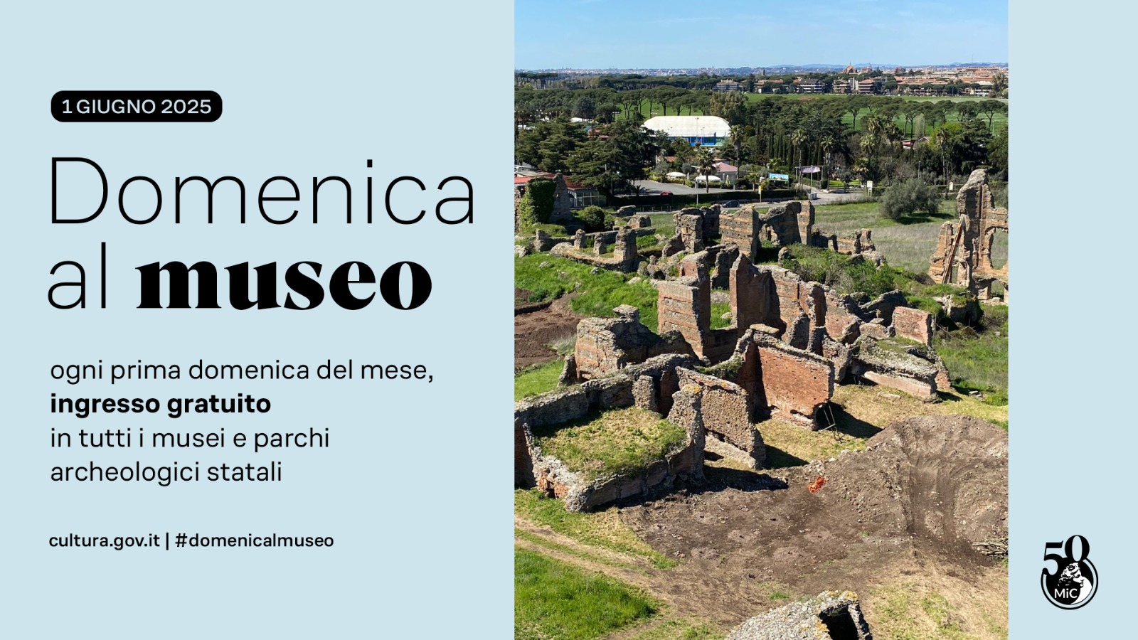 Domenica al museo nel Parco Archeologico dell'Appia Antica